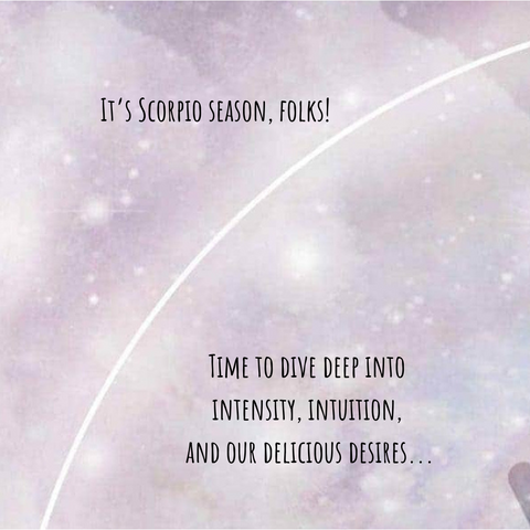 New Moon & Scorpio Season